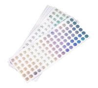 sourcing map 1000 PCS Autocollant d'Approbation QC 10mm Argenté