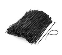 sourcing map 1000pcs 3mm x 150mm Nylon Autobloquant Électrique Câble Serrage Collier Noir