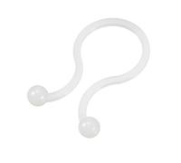 sourcing map 1000pcs Câble verrouillage rotation attache nylon U sauf endroit blanc Dia 12 mm