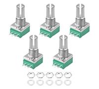 sourcing map 100KOhm Variable Résisteur Film Carbone Rotatif Simple Cône Potentiomètre, 5Pcs