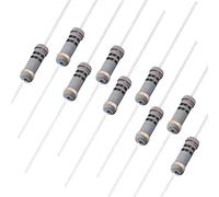 sourcing map 100pc 1W 10 Ohms Résistance couche carbone 5% Tolérance 4 bande couleur