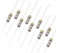 sourcing map 100pc 1W 470K Ohms Résistance couche carbone 5% tolérance 4 bande couleur