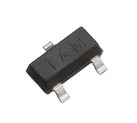 sourcing map 100pc NPN Transistor MMBT3904-1AM 40V 200mA 200mW SOT-23 Montage Surface