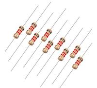 sourcing map 100pc Résistance 1.2k Ohm 0.25W 5% Tolérance 4 Bande couleur à Film de Carbone Axial