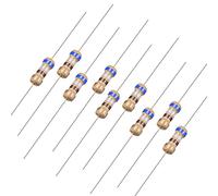 sourcing map 100pc Résistance 680 Ohm 0.25W 5% Tolérance 4 Bande couleur à Film de Carbone Axial