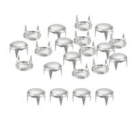 sourcing map 100Pcs 12mm Argenté Clous Ronds en Forme de Dôme en Métal, Perles à Griffes, Rivets à Pointes, Points Punk Rock, Bricolage pour l'Artisanat du Cuir, Vêtements, Ceinture, Sac