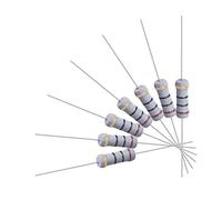 sourcing map 100Pcs 1W 1 Watt Oxyde métal Film Résistance Radial 10Ohm ±5% Tolérance