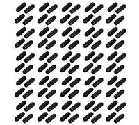sourcing map 100pcs 4mm Dia Interne souple vinyle PVC protecteur filetage vis noir couvercle