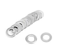 sourcing map 100Pcs 6.5 x 12mm x 0,8mm Rondelle Plate en Acier Inoxydable 304 pour Boulon à Vis