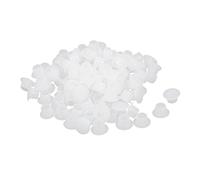 sourcing map 100pcs 8 mm de diamètre Couvre Le Trou à vis Blanc couvercles | en ligne droite en plastique