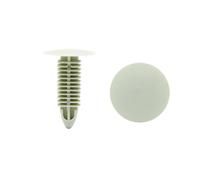 sourcing map 100pcs 8mm x 8mm auto voiture Trou Trou Boucle Carte Démarrage Garniture Beige Clip Push Rivet