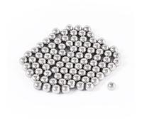 sourcing map 100Pcs Billes acier Roulement pour Roue Vélo Moyeu VTT Roulement à Billes 7mm Diameter