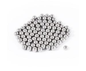 sourcing map 100Pcs Billes acier Roulement pour Roue Vélo Moyeu VTT Roulement à Billes 7mm Diameter