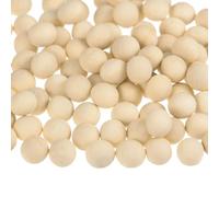 sourcing map 100Pcs Boules En Bois Rondes de 6 mm de Diamètre, Perles En Bois Massif Non Finies Petites Boules Artisanales Naturelles Pour Projets D'Artisanat Diy et Ornements Artistiques