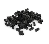 sourcing map 100Pcs Embase IDC DC3-10P 10 Chemin 2.54mm Connecteur JTAG Black