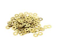 sourcing map 100pcs Joint Cuivre 3mm x 7mm x 0.5mm Rondelles Cuivre Doré Plat