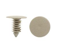 sourcing map 100Pcs Khaki Plastic Door Bumper Push Rivets Clip 9mm for Auto Car