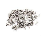 sourcing map 100pcs M1.2 x 4mm Acier Inoxydable Tête Cruciforme Vis Autotaraudeuses