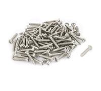 sourcing map 100pcs M1.5 x 10mm en acier inoxydable vis cruciforme vis autotaraudeuses à tête ronde