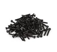 sourcing map 100pcs M2,5 x 12 mm Vis six pans creux tête hexagonale cylindrique moletée Boulon en acier inoxydable
