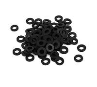 sourcing map 100PCS M3 x 6mm x 1mm Nylon Plat Isolantes Rondelles Joints