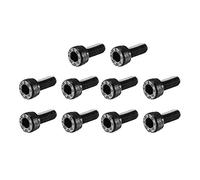 sourcing map 100Pcs M3x12mm 12.9 alliage acier Boulon hexagonale Vis à tête creuse douille