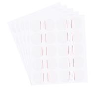 sourcing map 100pcs Montre Arrière Couverture Protection Film, 20Mm Rouge Ligne PE Ronde Montre Arrière Étui Protecteur Film Autocollants pour Montre Arrière Étui Protection