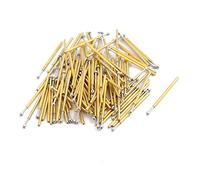 sourcing map 100Pcs P50-E2 à 0,68mm Dia 16,5mm Long sonde test pression ressort Métal aiguille