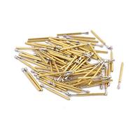 sourcing map 100Pcs P75-A2, 1mm Dia 16,8mm Long sonde test pression ressort Métal aiguille