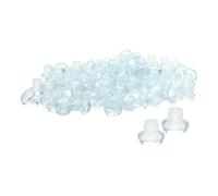 sourcing map 100pcs Pare-chocs de Dessus de Table en Verre avec Tige meubles extérieurs anti-collision intégré Blanc clair 8mm