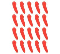 sourcing map 100Pcs Protège-Lames de Couteau en Plastique, Couverture de Protection pour La Pointe de La Lame, pour La Cuisine, Rouge