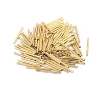 sourcing map 100Pcs R75-2S 1,32mm Dia 17,5mm Long sonde test aiguille Métal plaqué