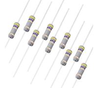 sourcing map 100pcs Résistance 4,7 Ohms 1W 5% Tolérance 4 couleur à Film de Carbone Axial