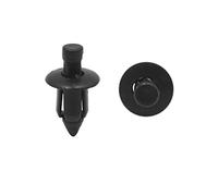 sourcing map 100Pcs Rivet Plastique Trou Fixation 6mm Clips Poussoir Pare-Choc Voiture