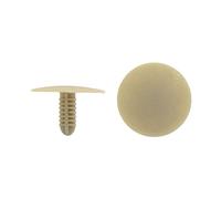 sourcing map 100Pcs Rivet Universel Fixation Plastique Beige Trou 5x5mm Pare-Chocs Voiture