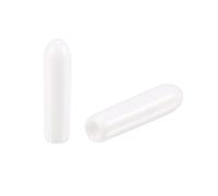 sourcing map 100pcs Rond Caoutchouc Extrémité Capuchons 2mm Blanc Vinyle Couvercle Vis Filetage Protecteurs