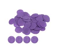 sourcing map 100pcs Rond Feutre Cercles, 20mm 3/4" Artisanat Feutre Tampons Non-Tissé Tissu Tampon pour Bricolage Couture Artisanat Coupe Projets Artisanat Finition, Violet