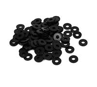 sourcing map 100pcs Rondelle Isolante Plate Nylon Joint Entretoise Noir M3 x 8mm x 1mm