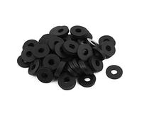 sourcing map 100pcs Rondelle Plate Joint Torique 6x16x 1,5 mm en Caoutchouc pour Passe-câble Tuyau Robinet