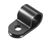 sourcing map 100Pcs Serre câble R-type Nylon Collier Cordon Câble Organisateur gestion fil électrique Attache Grillage Rigide Fixation 9,5mm CC-2
