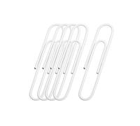 sourcing map 100Pcs Trombon, Bureau Pince Lisse Surface avec Boîte | Gardez Bureau Soigné, Idéal pour Bureau, Art, Maison, Quotidien Emploi (Blanc, 2 pouces)