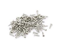 sourcing map 100pcs Vis Autotaraudeuse M1.4 x 5mm en Acier Inox Tête Rond Cruciforme