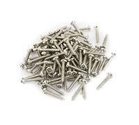 sourcing map 100pcs Vis M2,5 x 15mm Acier Inoxydable Tête Rond Cruciforme Vis Autotaraudeuses