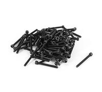 sourcing map 100pcs Vis Moletées à Six Pans Creux M2,5 x 25 mm
