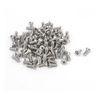 sourcing map 100pcs Vis Tête Fraisée Cruciforme Tête Plate Boulon Vis M3 x 8mm Métrique pour machine
