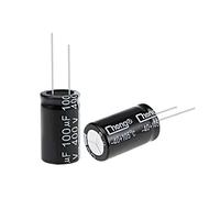 sourcing map 100uF 400V Condensateur Aluminium Électrolytique Condensateurs 105C Haute Température 3Pcs
