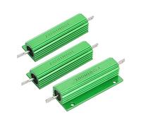 sourcing map 100W 10 Ohm Résistance Montage à vis sur boîtier aluminium Résistance Vert 3pcs