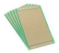 sourcing map 100x150mm Carte de Prototypage PCB Prototype Plaque Circuit Imprimé Simple Face Universel souder bricolage 5Pcs