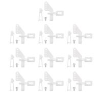 sourcing map 10Ensembles 4-Trou Nylon Broche Contrôle Klaxons et Chape Kit Modèle Avion électrique RC Aéronef à Voilure Fixe Bricolage Pièces