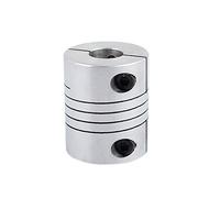 sourcing map 10mm à 10mm Accouplement d'arbre 30mm Longueur 25mm Diamètre Coupleur de moteur pas à pas Connecteur de joint en alliage d'aluminium pour imprimante 3D CNC Machine DIY Encodeur